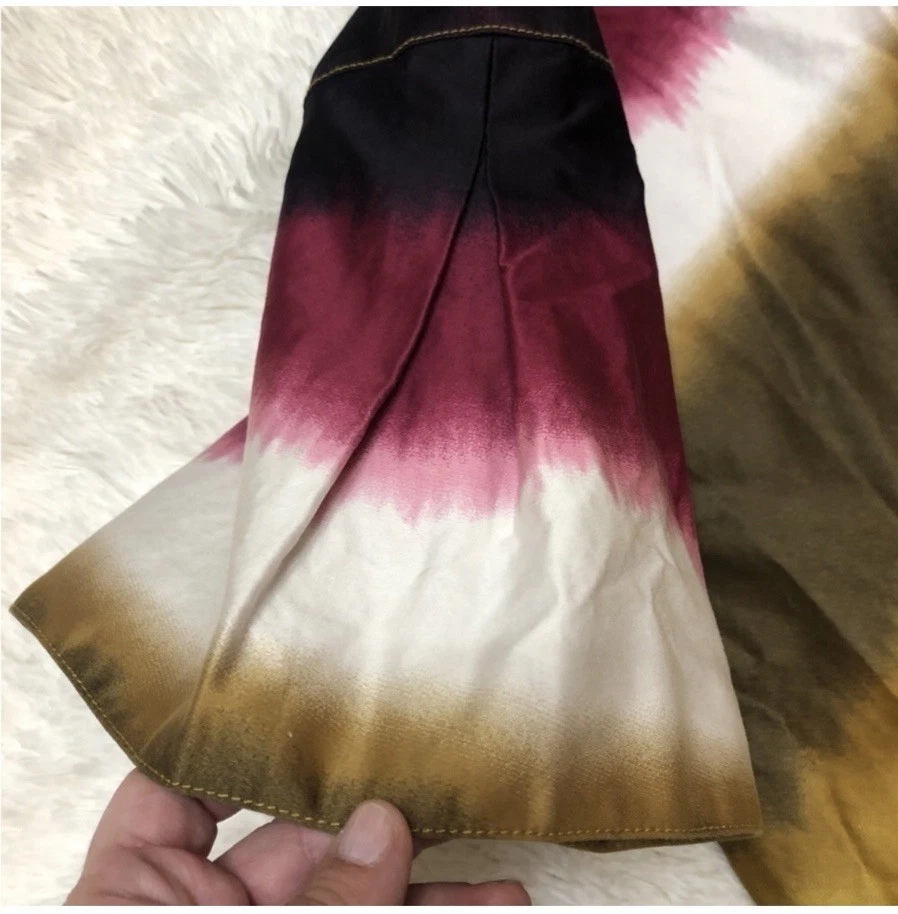 Многоцветный акварель плащ куртка/дождевик пальто размер M - Изображение 3 из 4