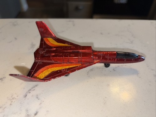 Mattel Hot Birds Maching Bird 1970 Jet Plane Magenta Red
