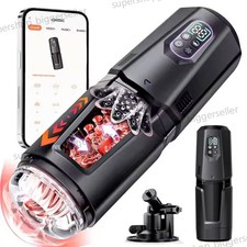 Male Masturbaters Automatic HandsFree Rotating Cup Thrusting Stroker Lubricants