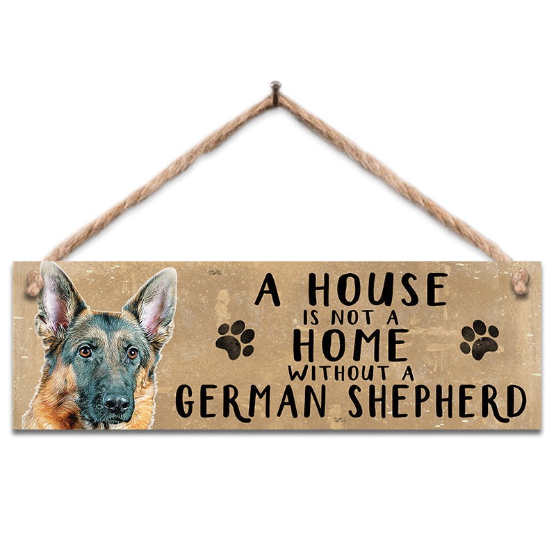 Wooden Sign - German Shepherd Dog Wall Hanging