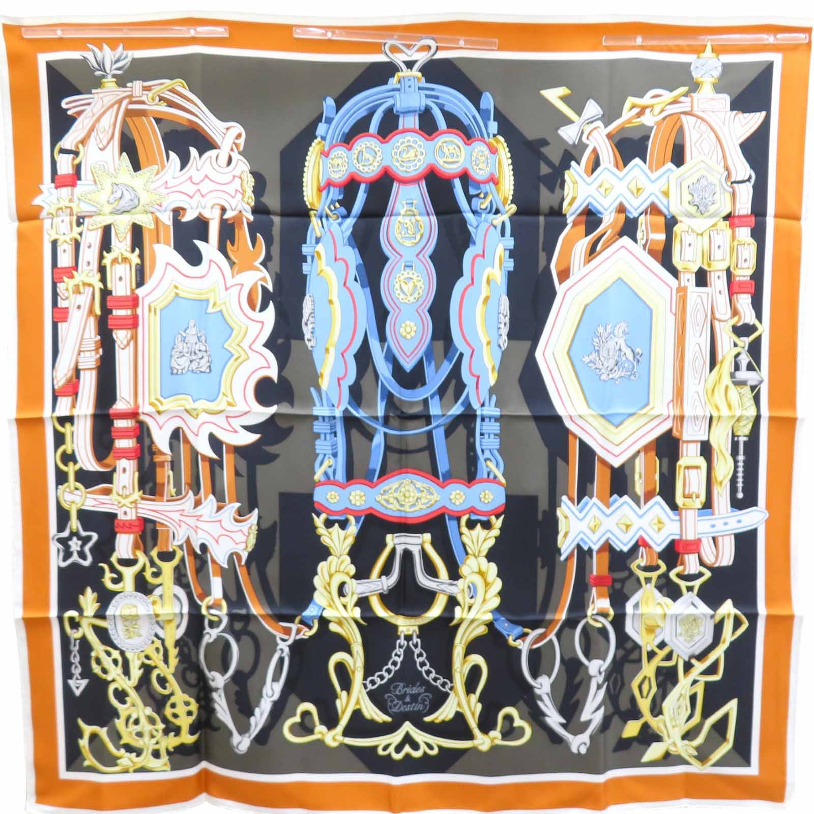 Brides et Destin orange - Hermès Scarf Details | Scarf Sage