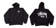 Stussy Men  s Tokyo Chapter Hoodie Black Streetwear Pullover S-5XL Reprint