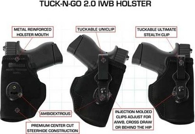 GALCO TUCK-N-GO 2.0 IWB TAURUS MILLENNIUM PRO 9/40 (TUC498B)(OLD INVENTORY)