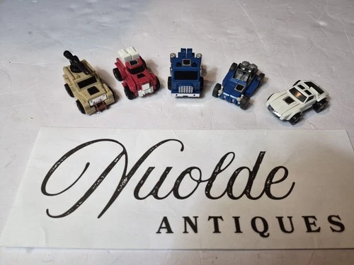 VINTAGE 1980'S HASBRO G1 TRANSFORMERS MINI BOTS VEHICLES LOT OF 5