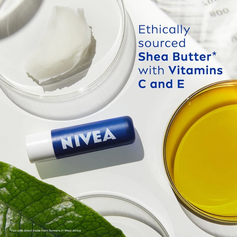 Bálsamo labial NIVEA MEN Active Care 4,8 g | Fórmula hidratante fundida 24 H Foto 2 de 3