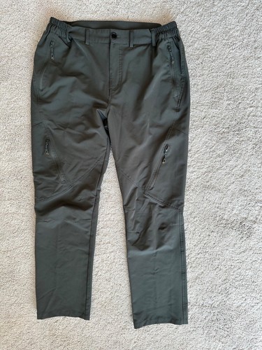 Postropaky Pant Mens Size 34 x 30 Olive Green Hiking Fishing Waterproof UPF 50+ - Picture 11 of 24