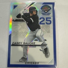 2025 Panini Prospect Edition Auto CASEY SAUCKE Blue Prizm #65- 25/149 WHITE SOX