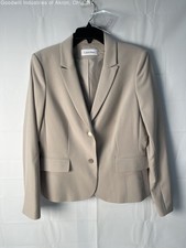 Gently Loved Calvin Klein Women's Beige Blazer, Sz. 12