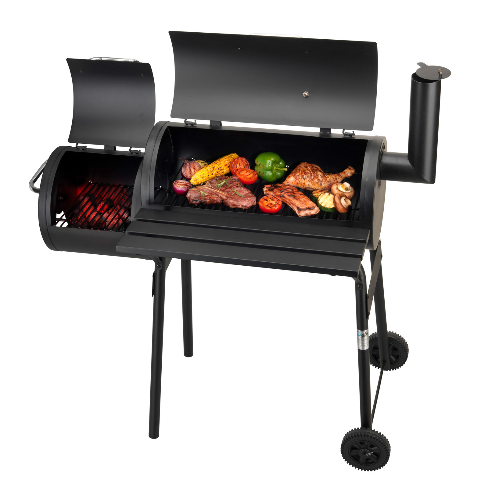 Smoker ACTIVA BBQ Smoker Texas 2 Grill Flächen je 26 cm x 30 cm