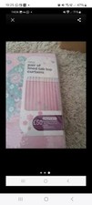Brand new, unopened Next lined pink sequin butterfly curtains