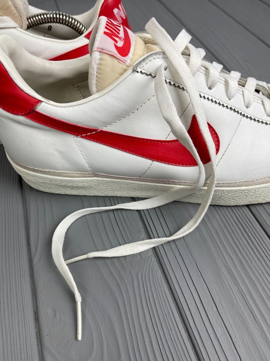 Nike Bruin Vintage 1981 White Red Leather US9 Marty McFly Nike Bruin Vintage 1981 White Red Leather US9 Marty McFly