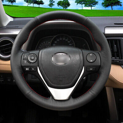 For Toyota RAV4 1998-2003 Celica Corolla Hand Sewing Car Steering Wheel Cover