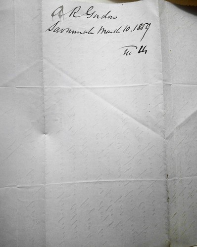 Lettre 1859 Savannah Georgia sur le commerce du coton - A. R. Gordon à Charles Dellinger - Photo 4 sur 4