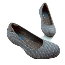 Skechers Stetch Fit Memory Foam Women Gray Sneaker Shoe Size 8.5M Pre Owned
