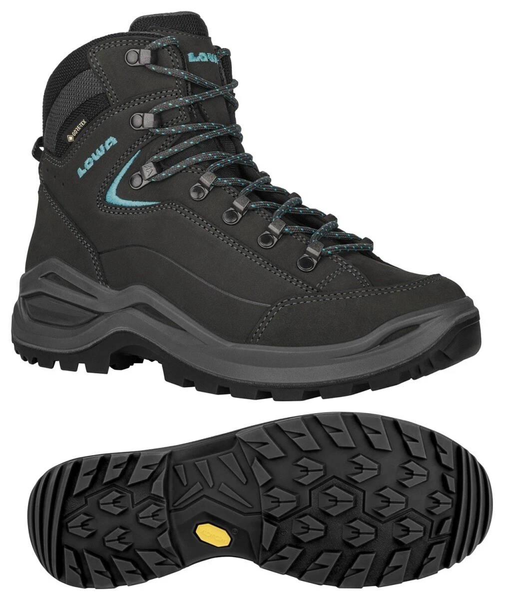 Bottes LOWA Renegade GTX Pointure 8.5 US - Occasion Très Bon état - Gris - Gore-Tex - Femme