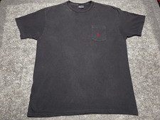 VINTAGE Polo Ralph Lauren Blank Pocket embroidered logo USA MADE Baggy L Shirt