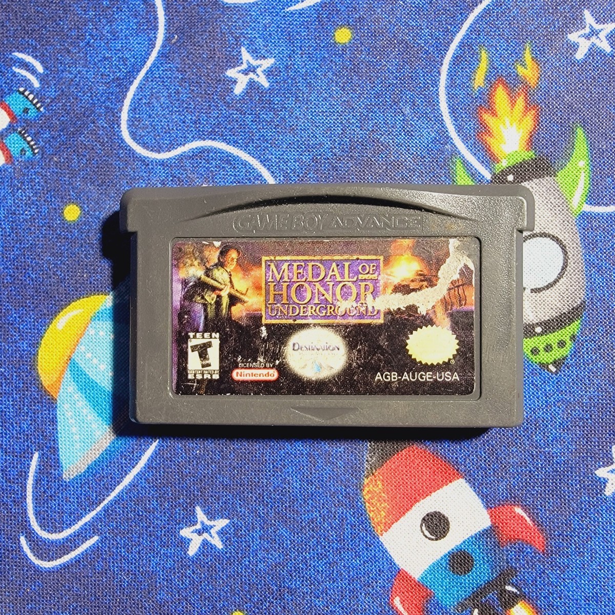 Medal of Honor Underground GBA Nintendo Gameboy Advance Authentic Tested