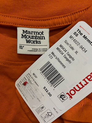 Marmot Men's Orange The Marmots Living Ink Graphic Short-Sleeve T