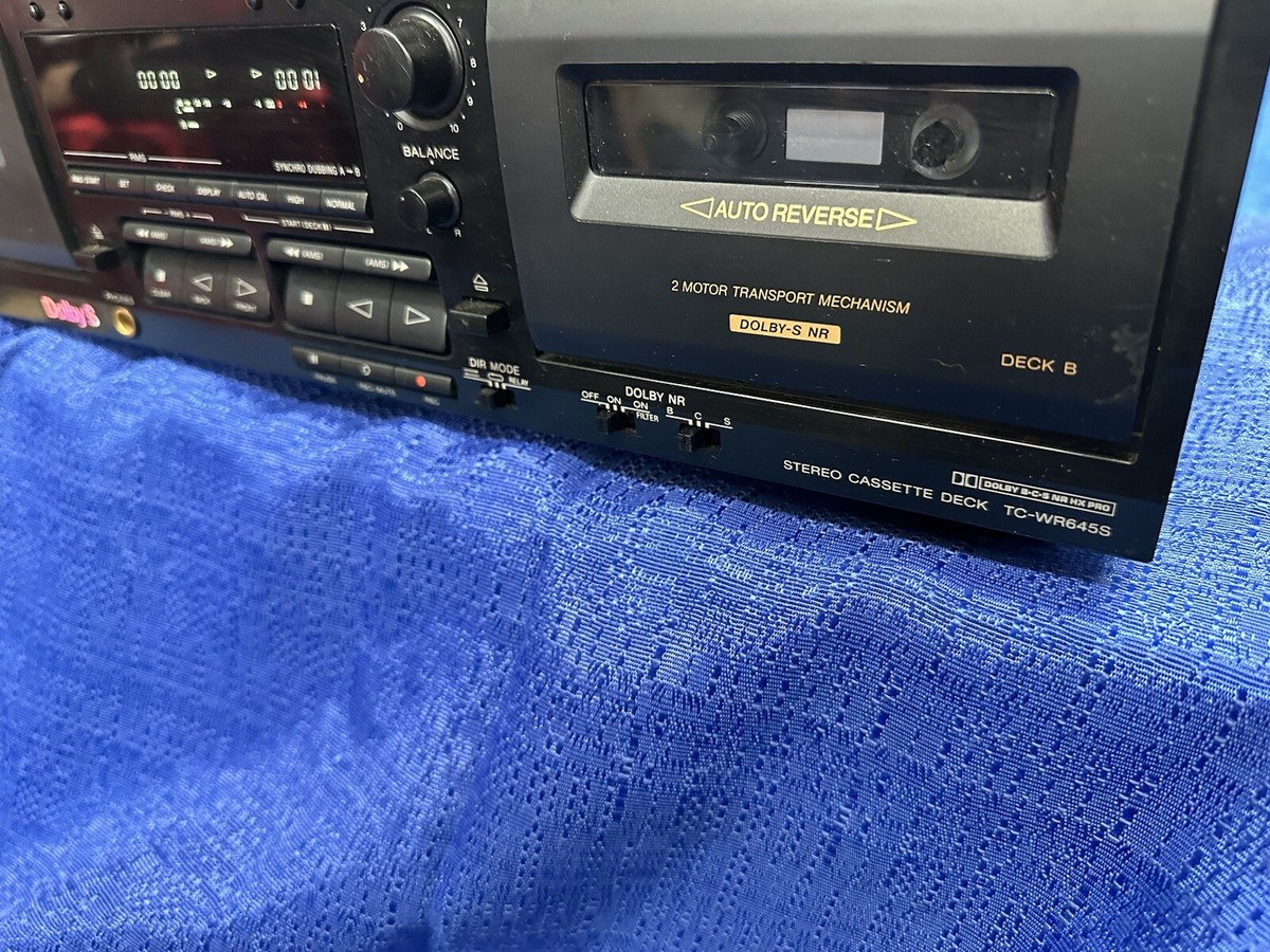 その他 Sony Cassette Deck TC-WR 645S Dolby s Sony TC-WR645S Cassette Deck With Dolby S -power Tested