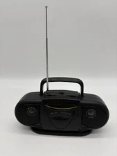 Vintage 7” Mini Baby Boom Box AM/FM Portable Radio Twin Speaker Boombox WORKS
