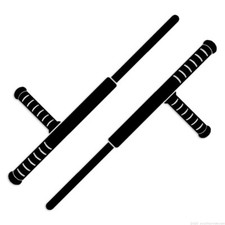 Tonfa T-Baton Tongfa - Adesivo decalcomania - più colori e misure - ebn7160