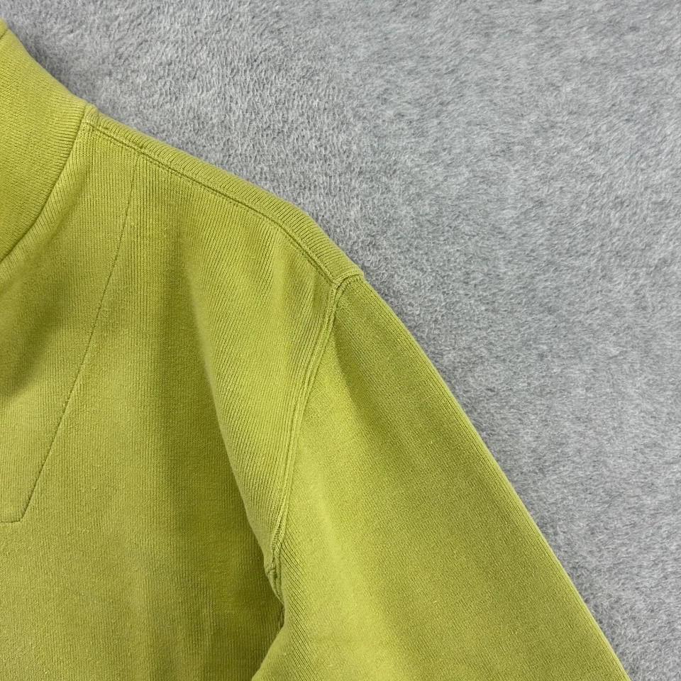 Tommy Bahama Sweater Women's Size Medium Green Long Sleeve 1/4 Zip Cotton - Image 3 of 4