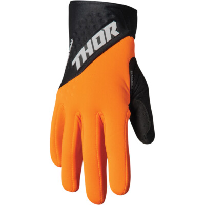 Thor Spectrum Cold Gloves - Orange/Black | Small