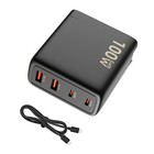 4-Ports Pd 100W Battery Quick Charger Adapter For Dji Drone/Camera /Cell Phone;