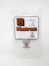 Plastruct 91252 Clear Plastic Sheets Copolyester 0.040" 1mm 7" x 12" Set of 2