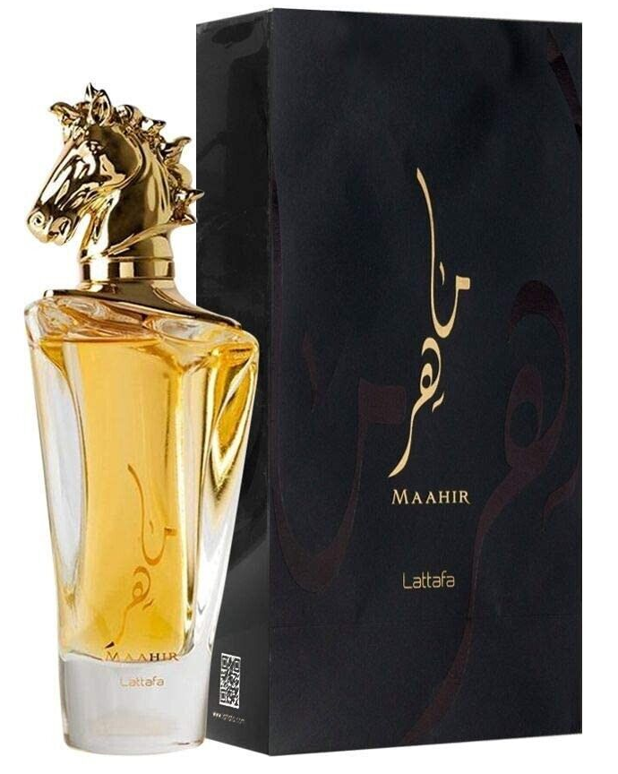 LATTAFA MAAHIR EAU DE PARFUM SPRAY UNISEX 3.4 Oz / 100 ml BRAND