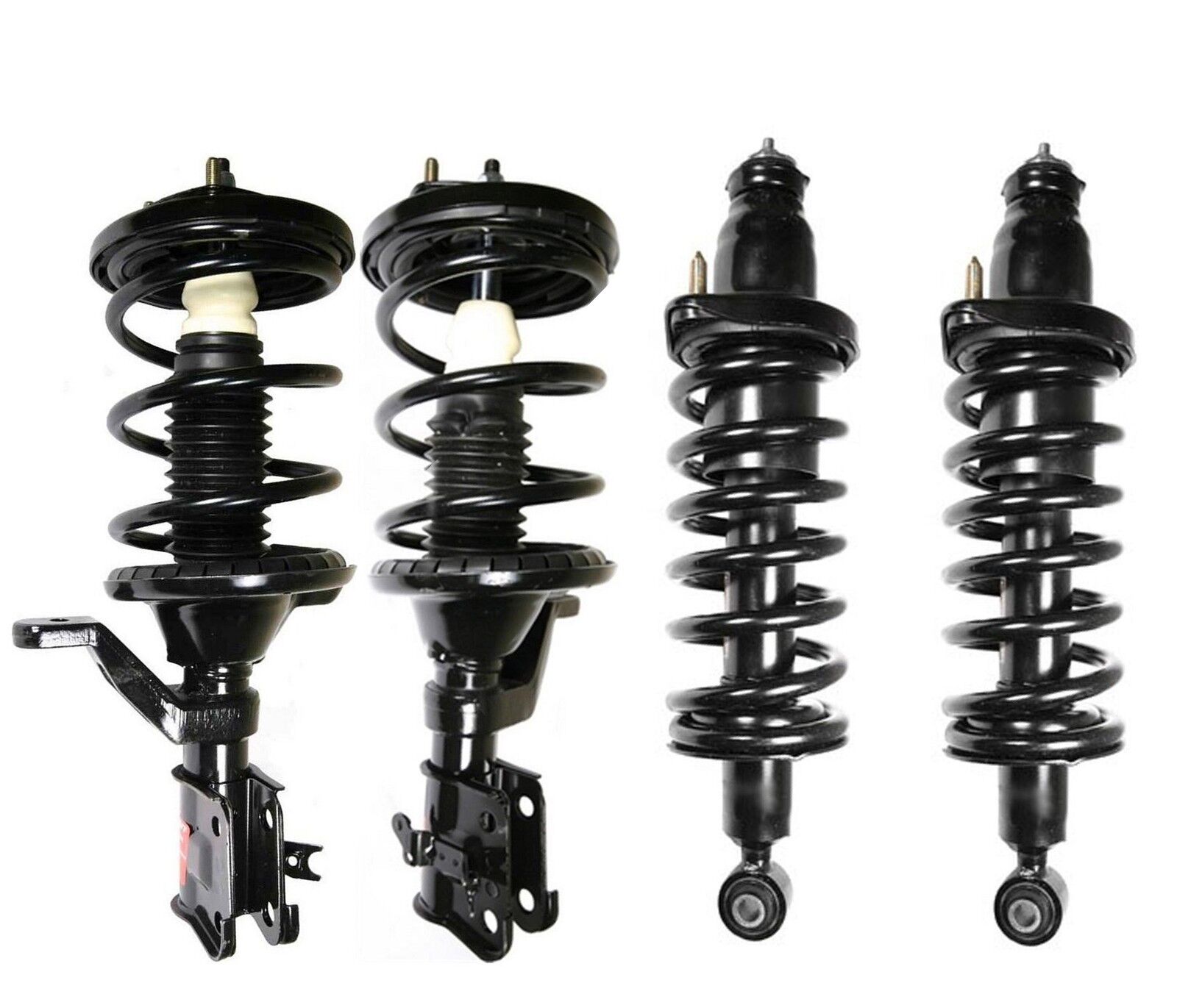 Full Set - 4 Complete Struts With Springs Mounts Fit 2001-2002 Honda Civic