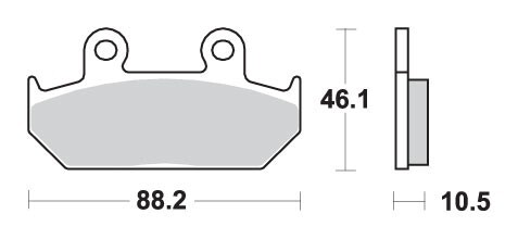 Plaquettes de frein KH124/2 Street Excel Sinter or pour vos balades et trajets quotidiens