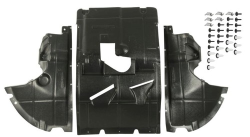 Cache Protection Sous Moteur Fiat Ducato 2006-2023 Avec Clips - Plaque Et Attaches, Couleur Noire, Neuf