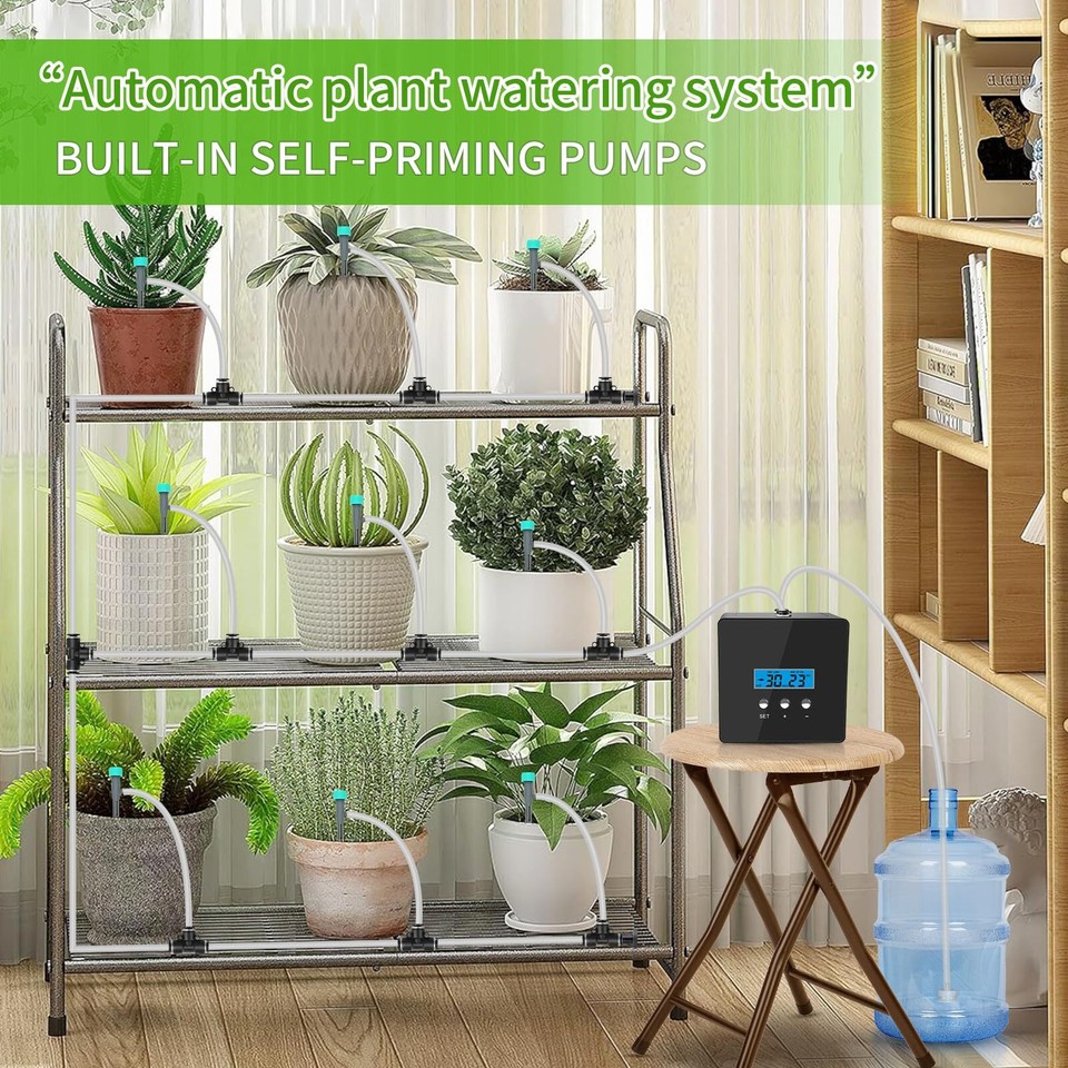 Automatic drip Irrigation System，DIY Indoor Plant Watering System,Self