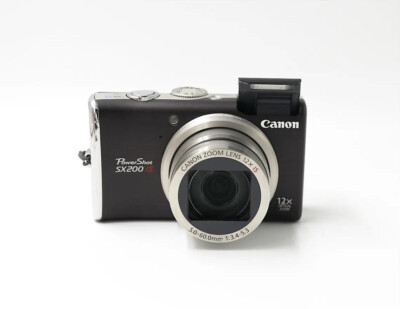 Brown Canon PowerShot SX200 lS 12.1MP 12x Optical Zoom CCD Digital