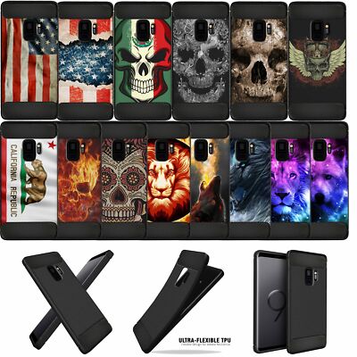 For [Galaxy S9+ /S9 Plus] Slim Fitted Carbon Fiber TPU Case with Design Matte