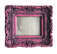 8x10 Vintage Pink Picture Frame, Baroque Ornate Style, Family Gifts