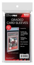 (100) 1 Pack Ultra PRO PSA Perfect FIT Graded CARD Sleeves~Fits Snaps/ONE TOUCH