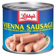 	Libbys Vienna Sausage in Chicken Broth Beef Pork Canned 4.6 Oz Pack of 24	