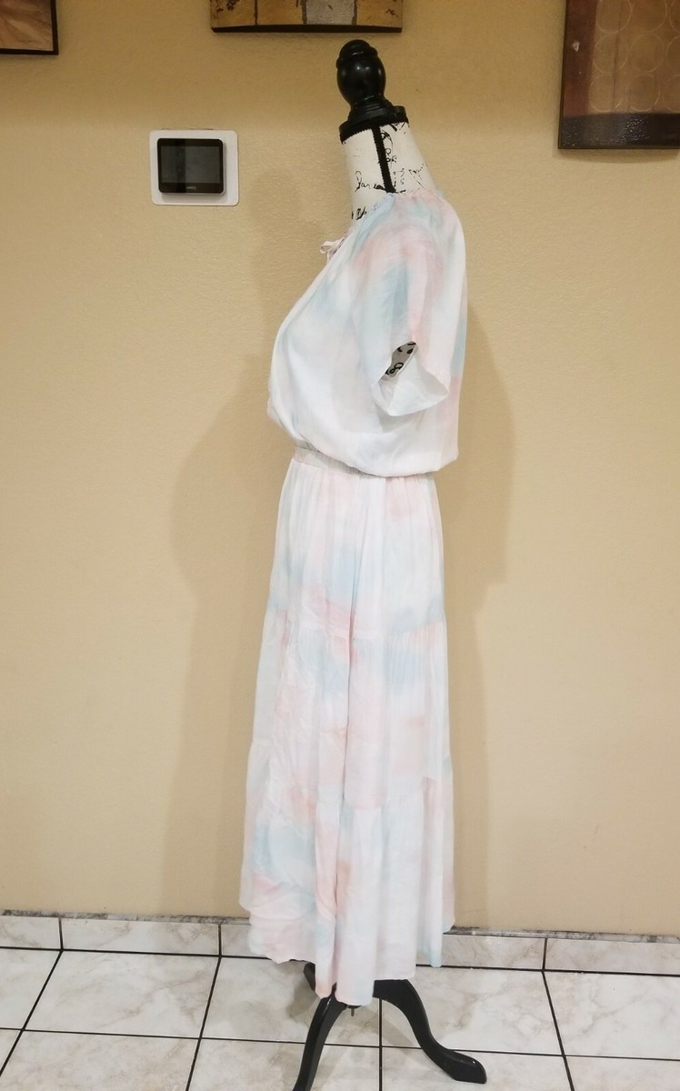 chinese dress ladies Anthropologie Pastel Tie Dye Boho Maxi Dress Suze Small New – Finds For You