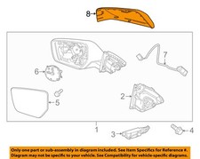 Chevrolet GM OEM Impala Door Side Rear View-Mirror Cover Cap Trim Right 22997386