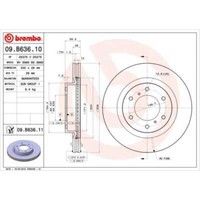 Brembo 2X Bremsscheibe Vorne 332 InnenbelüFtet FüR Mitsubishi Pajero Iv