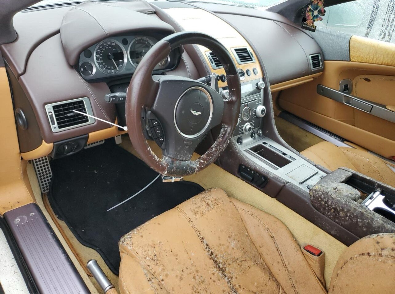 2011 ASTON MARTIN DB9 Left Driver Front Door Trim Panel Complete