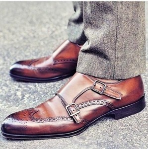 conard double buckle monk strap