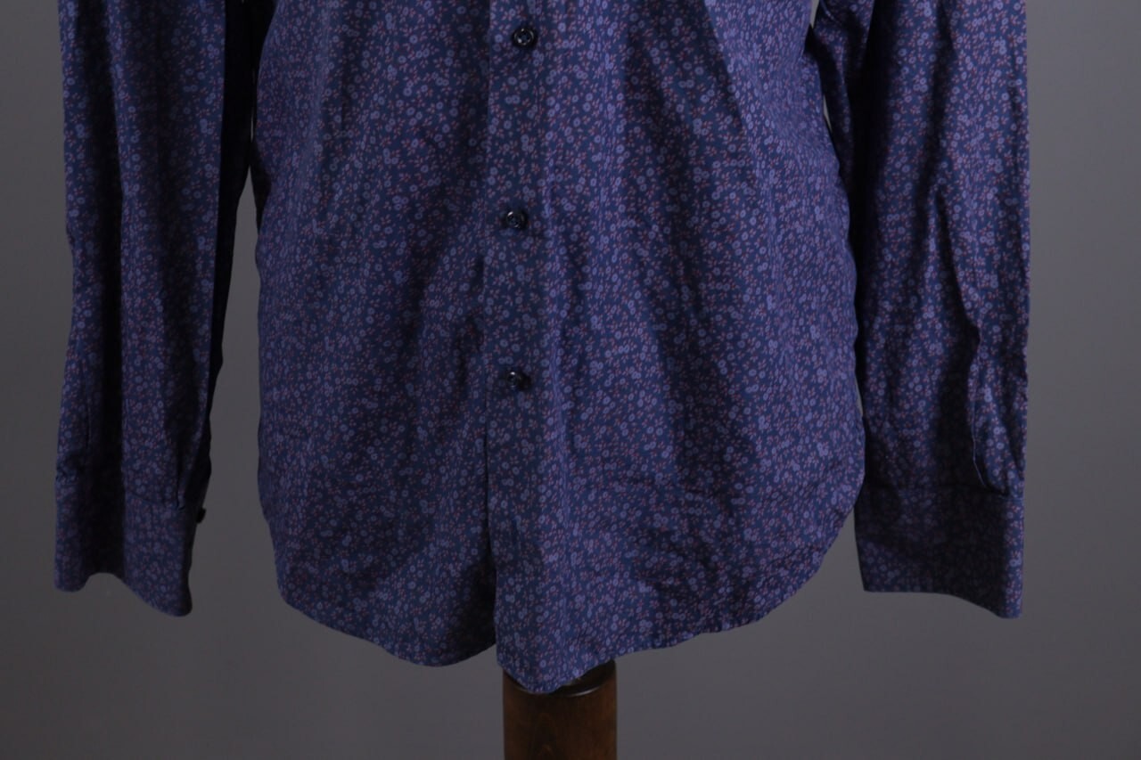 Camiceria Partenopea Blue Floral Long Sleeve Dres… - image 2