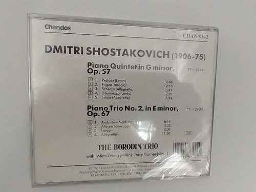 Shostakovich: Piano Quintet... $1 Shipping Per Add'l CD Multi-Orders! Brand New! - Picture 2 of 2
