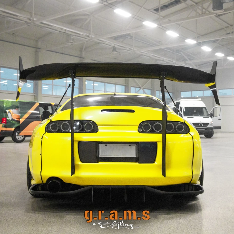 Difusor trasero estilo VOLTEX para Toyota Supra MK4 carrocería no ancha v9 Foto 2 de 4