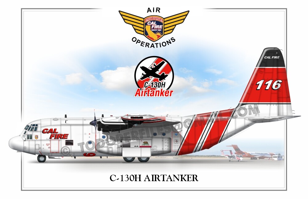 C-130 ポスター C-130H AIRTANKER CALFIRE - Poster Profile | eBay