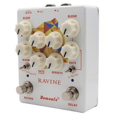[美品]Demonfx RAVINE Delay & Reverb エフェクター Demonfx RAVINE Reverb Delay Numerous Set Options Guitar Effect