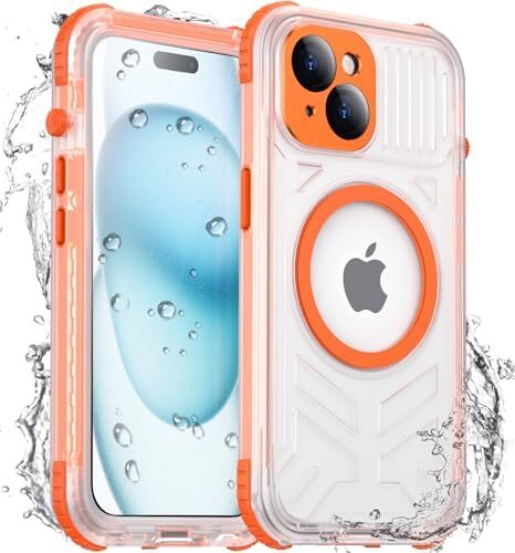2024 New Designed for iPhone 15 Case Waterproof, [Military Grade Shockproof][Gla-image